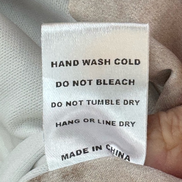 isalis Women's M Off the Shoulder 3/4 Sleeve Cropped Blouse Brown Off White Med - Picture 5 of 7